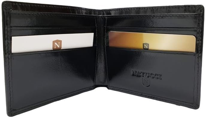 Natucci Black Leather Wallet - NTC14-3 - Image 5